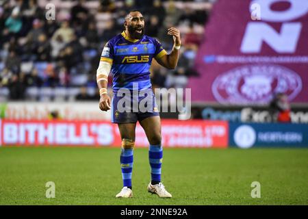 Wigan, England - 24. Februar 2023 - Wakefield Trinity's Samisoni Langi. Rugby League Betfred Super League Runde zwei Wigan Warriors gegen Wakefield Trinity im DW Stadium, Wigan, Großbritannien Stockfoto