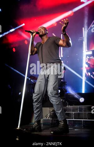 Seal tritt am 06. Dezember 2015 in Glasgow, Schottland, auf der Bühne der SSE Hydro auf Stockfoto