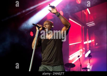 Seal tritt am 06. Dezember 2015 in Glasgow, Schottland, auf der Bühne der SSE Hydro auf Stockfoto