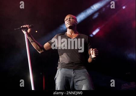 Seal tritt am 06. Dezember 2015 in Glasgow, Schottland, auf der Bühne der SSE Hydro auf Stockfoto