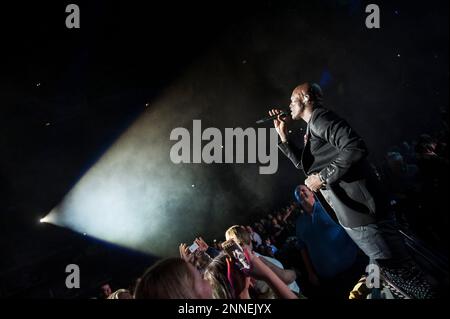 Seal tritt am 06. Dezember 2015 in Glasgow, Schottland, auf der Bühne der SSE Hydro auf Stockfoto