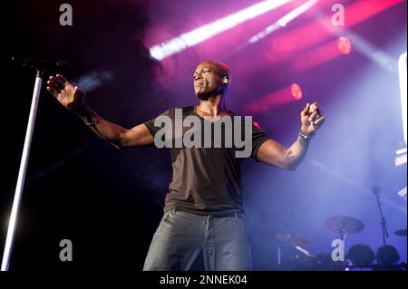 Seal tritt am 06. Dezember 2015 in Glasgow, Schottland, auf der Bühne der SSE Hydro auf Stockfoto