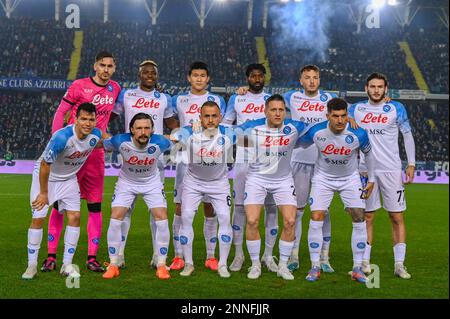 Empoli, Italien. 25. Februar 2023. Neapel-Kollektion während des Spiels Empoli FC vs SSC Napoli, italienisches Fußballspiel Serie A in Empoli, Italien, Februar 25 2023 Kredit: Independent Photo Agency/Alamy Live News Stockfoto