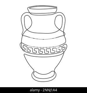 Eine Linienzeichnung Stock Vektor