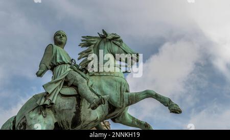 Reiterstatue von Absalon, Gründer von Kopenhagen, 18. Februar 2023 Stockfoto