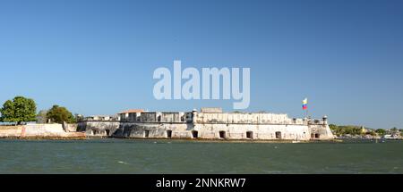 Festung San Fernando de Bocachica. Die Insel Tierra Bomba. Bolivar-Abteilung. Kolumbien Stockfoto