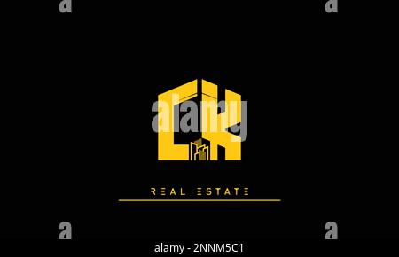 Immobilienbriefe Initialen Monogramm Logo CK , KC Stock Vektor