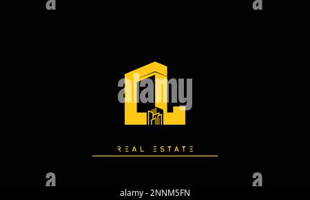 Immobilienbriefe Initialen Monogramm Logo CL , LC Stock Vektor
