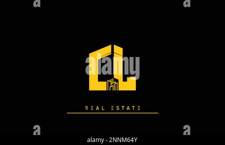 Immobilienbriefe Initialen Monogramm Logo CL , LC Stock Vektor