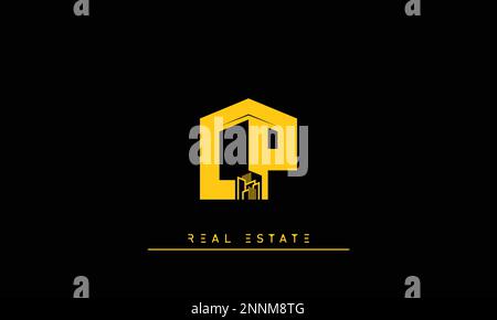 Immobilienbriefe Initialen Monogramm Logo CP, PC Stock Vektor