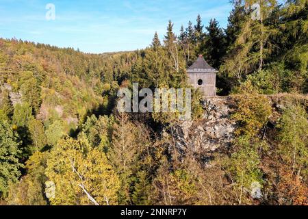 Herbsteindrücke aus dem Selketal im Herbst Stockfoto