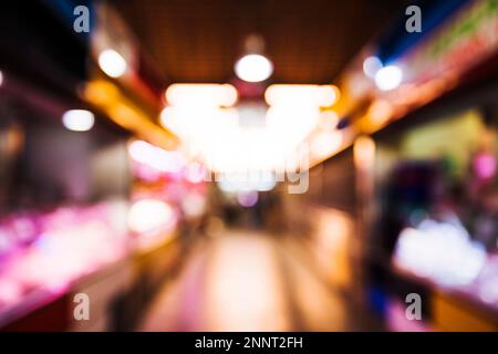 verschwommene Supermarkt Hintergrund Stockfoto