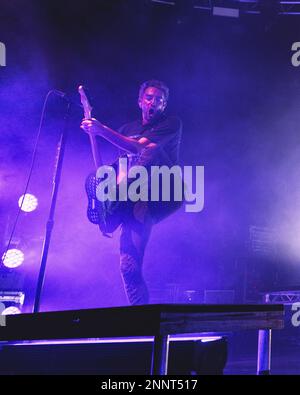 Mailand, Italien, 25. Februar 2023. Die amerikanische Pop-Punk-Band All Time Low tritt live im Fabrique in Mailand auf. Credits: Maria Laura Arturi/Alamy Live News Stockfoto