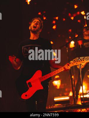 Mailand, Italien, 25. Februar 2023. Die amerikanische Pop-Punk-Band All Time Low tritt live im Fabrique in Mailand auf. Credits: Maria Laura Arturi/Alamy Live News Stockfoto