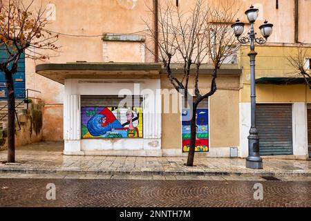 Street Art in den Straßen von Palermo Sizilien Italien Stockfoto