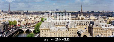 Stadtbild mit Gebäuden in Paris, Frankreich Stockfoto