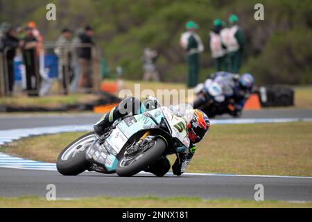 Phillip Island, Australien, 26. Februar 2023. Philipp Oettl von GER im Team GoEleven Ducati während der FIM-Superbike-Weltmeisterschaft 2023 auf dem Phillip Island Circuit am 26. Februar 2023 in Phillip Island, Australien. Kredit: Dave Hewison/Alamy Live News Stockfoto