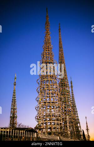 Watts Towers, Nuestro Pueblo, Simon Rodia State Historic Park, Los Angeles, Kalifornien, USA Stockfoto