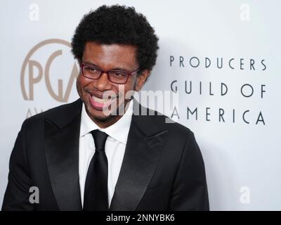 Los Angeles, USA. 25. Februar 2023. David McMillan wird am 25. Februar 2023 bei den 34. Annual Producers Guild Awards im Beverly Hilton in Beverly Hills, Kalifornien, USA (Foto von Sthanlee B. Mirador/Sipa USA), ausgestellt von SIPA USA/Alamy Live News, ausgezeichnet Stockfoto