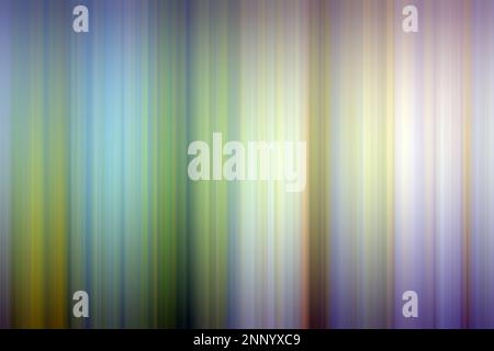 Abstrakt verschwommener Hintergrund mit vertikalen linearen Musterformen und Farben. Strukturierter, leuchtender Hintergrund für Präsentationen. Stockfoto