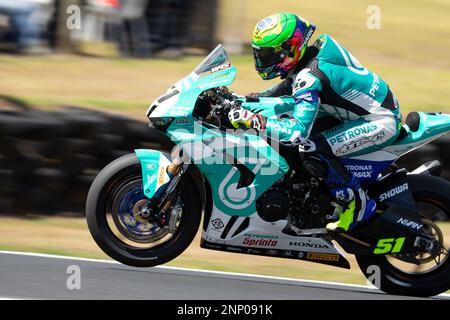 Phillip Island, Australien, 26. Februar 2023. Eric Granado von BH auf dem MIE Racing anlässlich der FIM-Superbike-Weltmeisterschaft 2023 auf der Phillip Island Circuit am 26. Februar 2023 in Phillip Island, Australien. Kredit: Dave Hewison/Speed Media/Alamy Live News Stockfoto