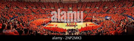 Basketballspiel, Assembly Hall, Champaign, Illinois, USA Stockfoto