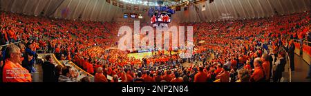 Basketballspiel, Assembly Hall, Champaign, Illinois, USA Stockfoto