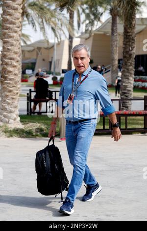 SAINZ Carlos Senior, Porträt während der Formel 1 Aramco Vorsaison-Tests 2023 der FIA Formel 1 Weltmeisterschaft 2023 vom 23. Bis 25. Februar 2023 auf der Bahrain International Circuit in Sakhir, Bahrain - Foto DPPI Stockfoto