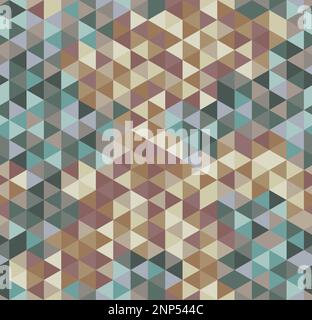 Abstrakter urbaner Beige- und brauner Camo-Hintergrund. Polygonale Vektorkonstruktion Stock Vektor