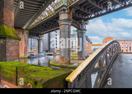 Bridgewater Kanal in Castle Field Manchester Stockfoto