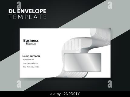 Abstrakte Business DL Envelope-Vorlage. Abstraktes Design für Vector-Unternehmen. Stock Vektor