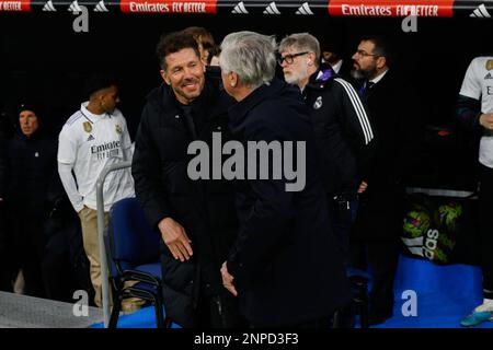 Madrid, Spanien. 25. Februar 2023. 25. Februar 2023; Stadion Santiago Bernabeu; Madrid; Spanien; Primera-Division; Laliga 2022 - 2023; Real Madrid gegen Atletico Madrid; 900/Cordon Press Credit: CORDON PRESS/Alamy Live News Stockfoto