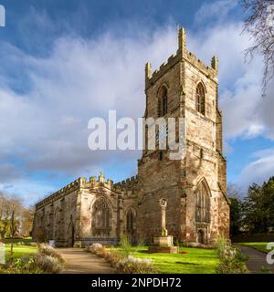 St. Helens Kirche in Ashby-de-la-Zouch. Stockfoto