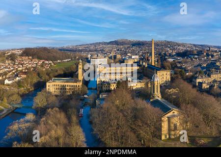 Salts Mill in Saltaire in Yorkshire. Stockfoto