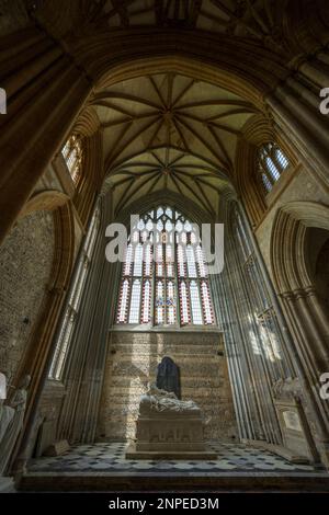 Innenseite der Milton Abbey Kirche in Dorset. Stockfoto