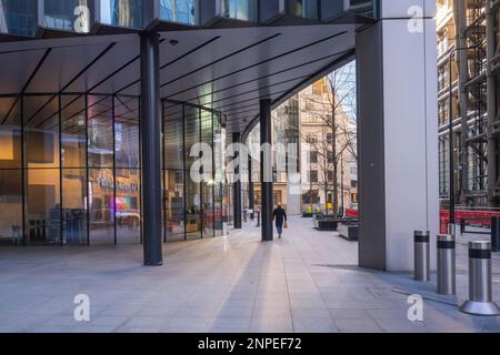 Eine Straßenszene in der City of London. Stockfoto