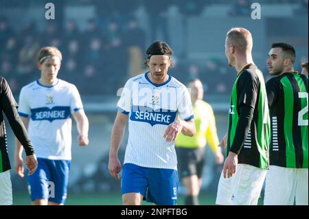 Göteborg, Schweden. 26. Februar 2023 Gustav Svensson von IFK Goteborg während des Stadienspiels der Swedish Cup Group zwischen GAIS und IFK Goteborg am 26. Februar 2023 in Göteborg. Kredit: Oskar Olteus / Alamy Live News Stockfoto