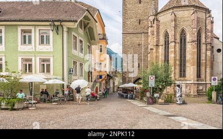 Historisches Zentrum der Stadt Merano - Provinz Bozen, Südtirol - Trentino Alto Adige, Norditalien Stockfoto