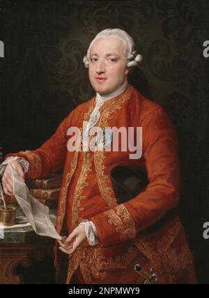 José Moñino y Redondo, 1. Graf von Floridablanca (1728-1808) spanischer Staatsmann. Gemälde von Pompeo Batoni Stockfoto