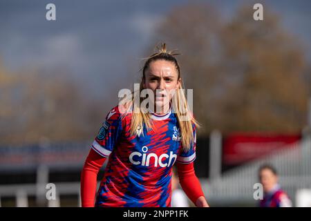 Hayes Lane, Bromley, Großbritannien. 26. Februar 2023. Crystal Palace Verteidiger Hollie Olding (15) während des Barclays FA Frauenmeisterschaftsspiels zwischen Crystal Palace und Sheffield United in Hayes Lane, Bromley, England. (Stephen Flynn/SPP) Kredit: SPP Sport Press Photo. Alamy Live News Stockfoto