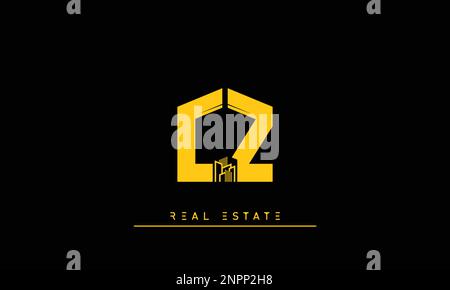 Immobilienbriefe Initialen Monogramm Logo CZ , ZC Stock Vektor