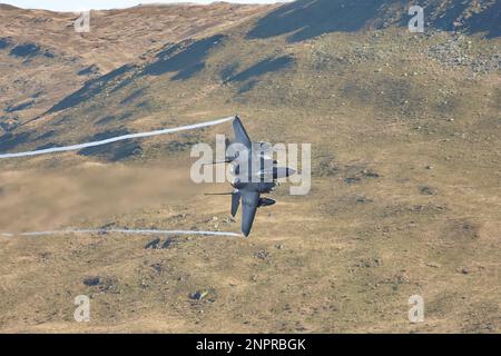 F15, Low-Level-Training LAF Wales Stockfoto