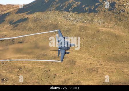 F15, Low-Level-Training LAF Wales Stockfoto