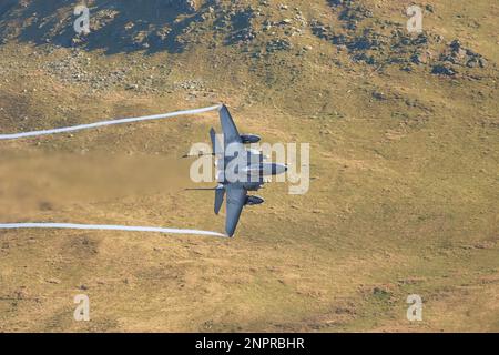 F15, Low-Level-Training LAF Wales Stockfoto