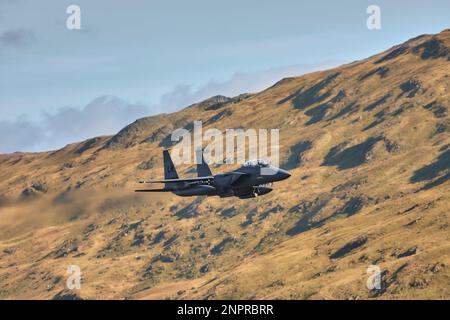 F15, Low-Level-Training LAF Wales Stockfoto