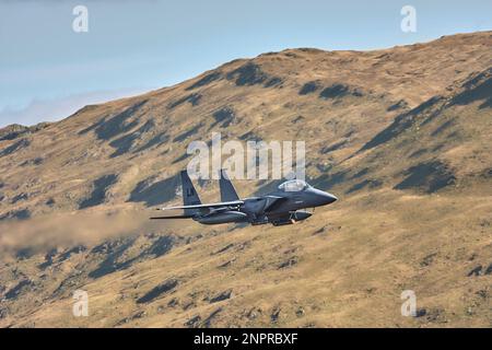 F15, Low-Level-Training LAF Wales Stockfoto