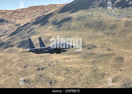 F15, Low-Level-Training LAF Wales Stockfoto