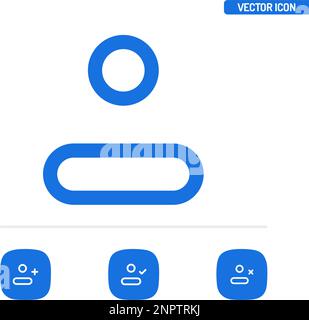 Benutzerkontosymbol, Vektordarstellung Stock Vektor