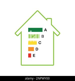 Symbol für Überschwemmungsgefahr. Globales Problem mit steigendem Meeresspiegel. Stock Vektor