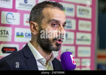 Cheftrainer Marco Gaspari (Vero Volley Milano) Stockfoto